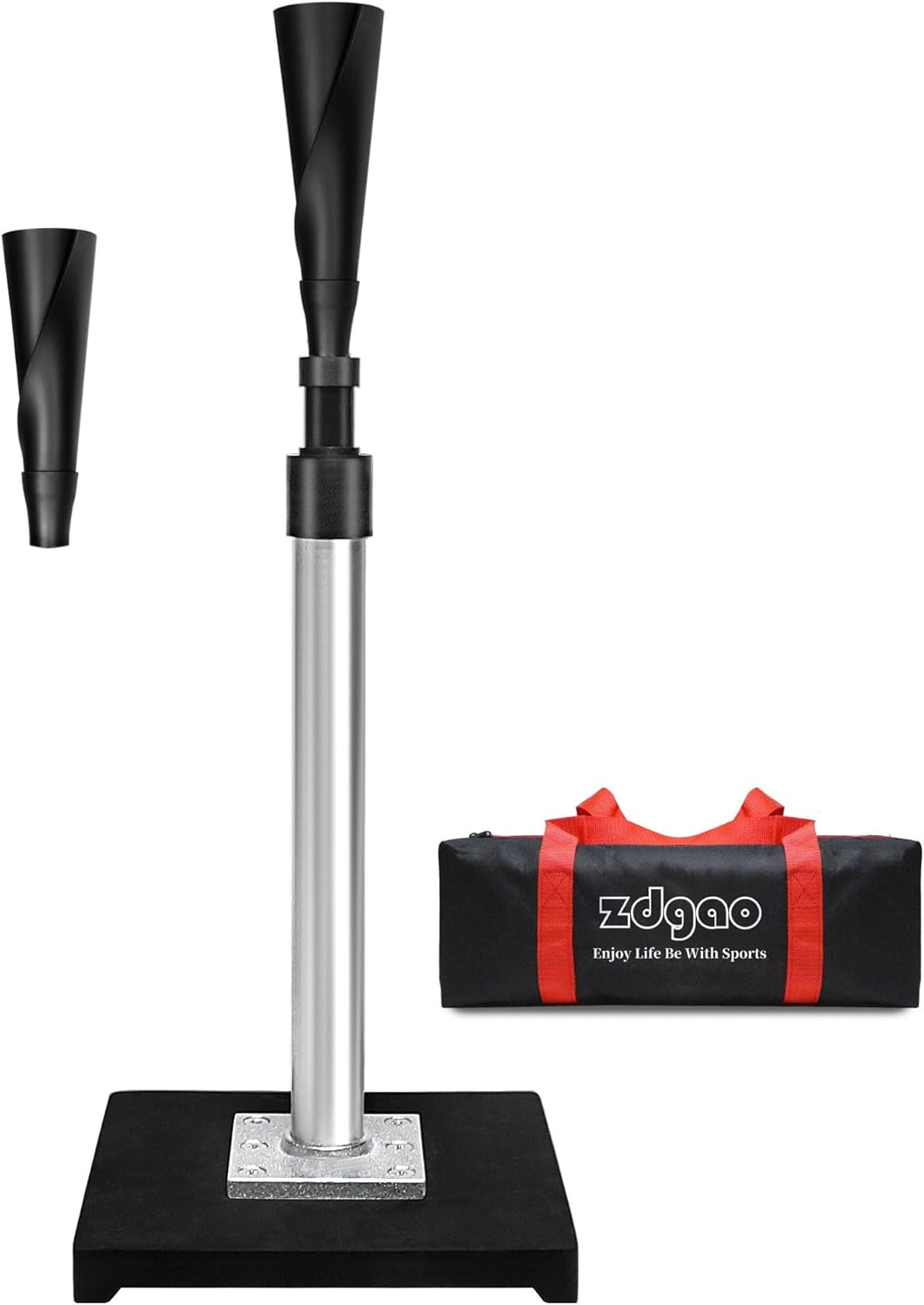 Height Adjustable Baseball Batting Tee for Teens and Adults