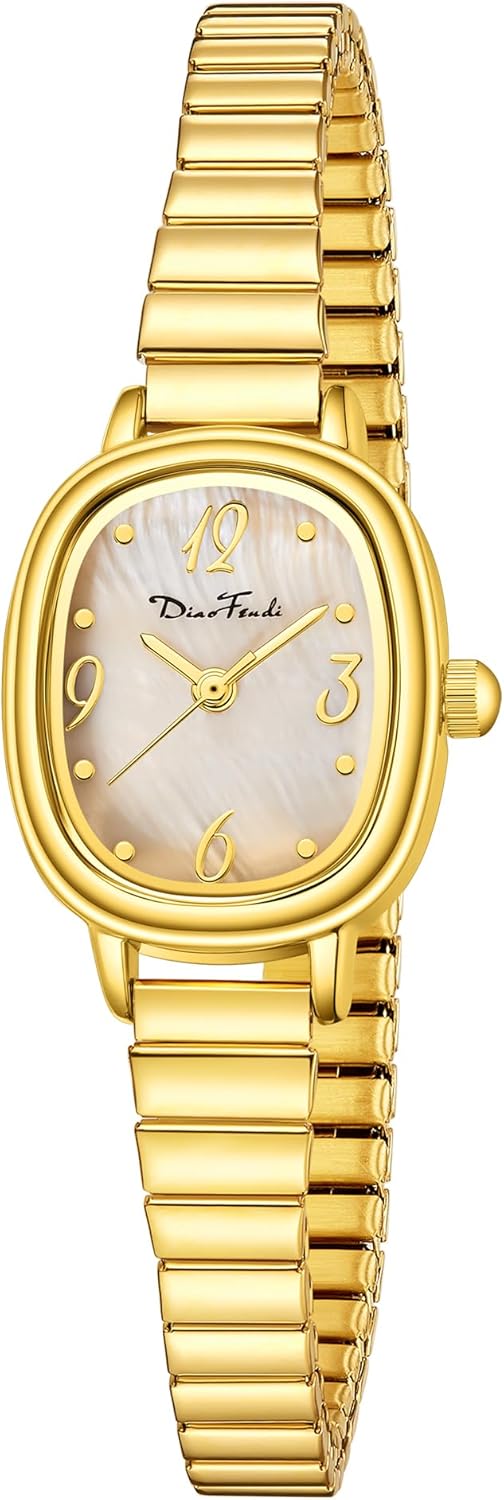Diaofendi Petite Easy Reader Watch, Stainless Steel Band