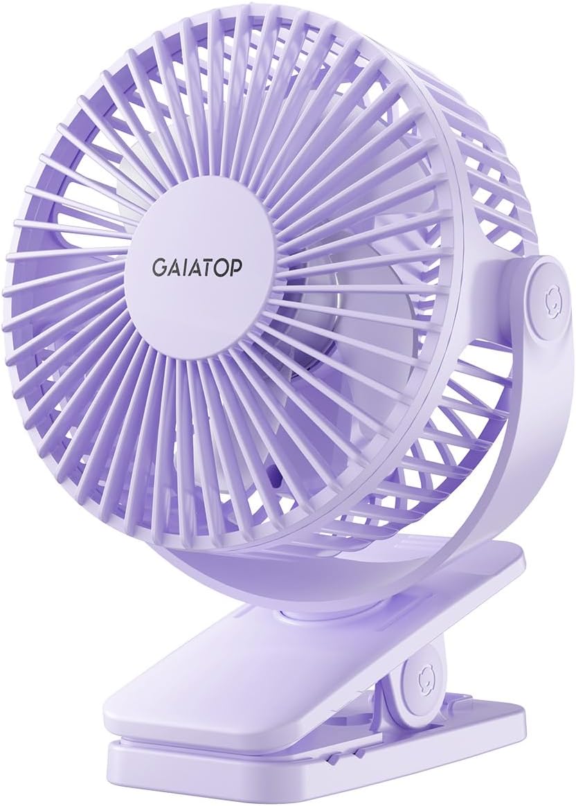 Gaiatop Mini Clip-on Fan: Quiet & Powerful Cooling