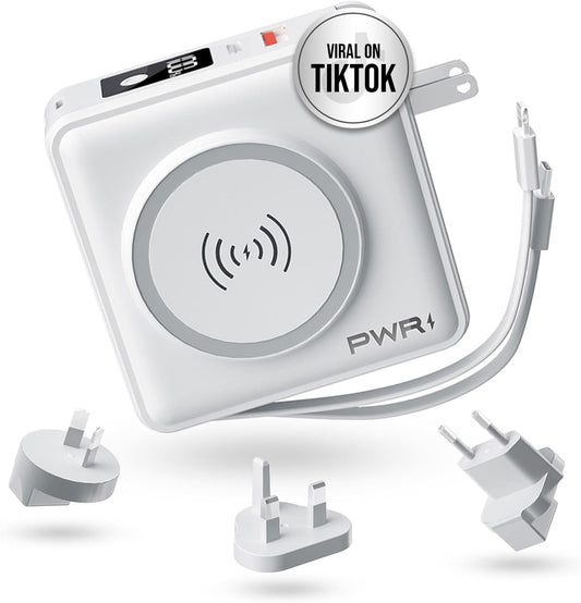 PWR Travel PRO 5-in-1 Power Bank: Ultimate Charging Flexibility