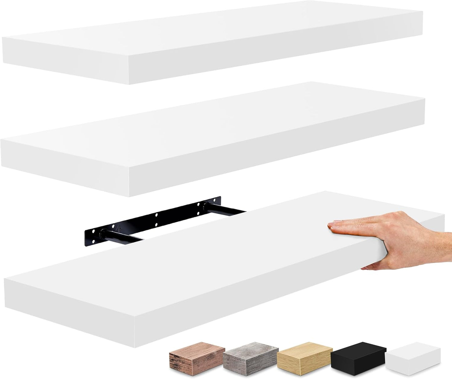 24 Inch Floating Shelves for Wall - Stylish Home Decor Solution