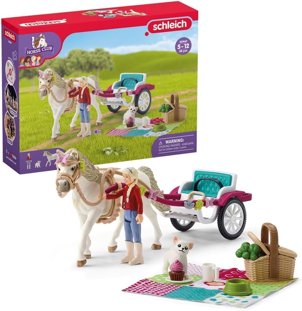 Schleich Horse Club 32PC Picnic Playset for Kids Ages 5