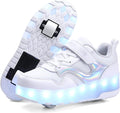 HHSTS Kids Shoes Roller Skates with LED Lights - Versatile Light-Up