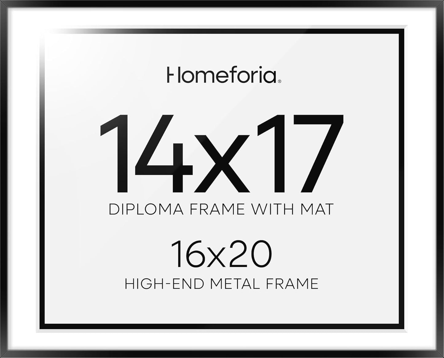 Homeforia Diploma Frame 16x20 Black for Graduation Awards