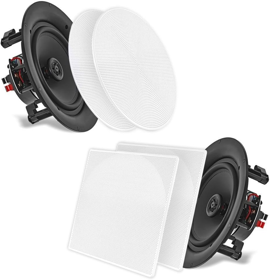 Immerse in Rich Sound: Pyle 8.0 2-Way Ceiling Speakers