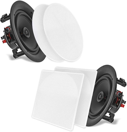 Immerse in Rich Sound: Pyle 8.0 2-Way Ceiling Speakers
