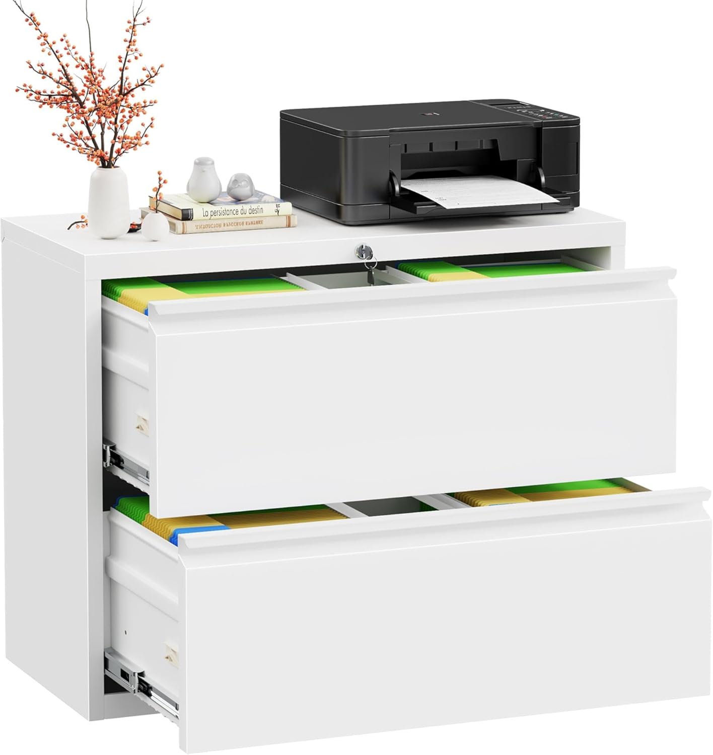 INTERGREAT Lateral File Cabinet: Secure, Spacious & Stylish