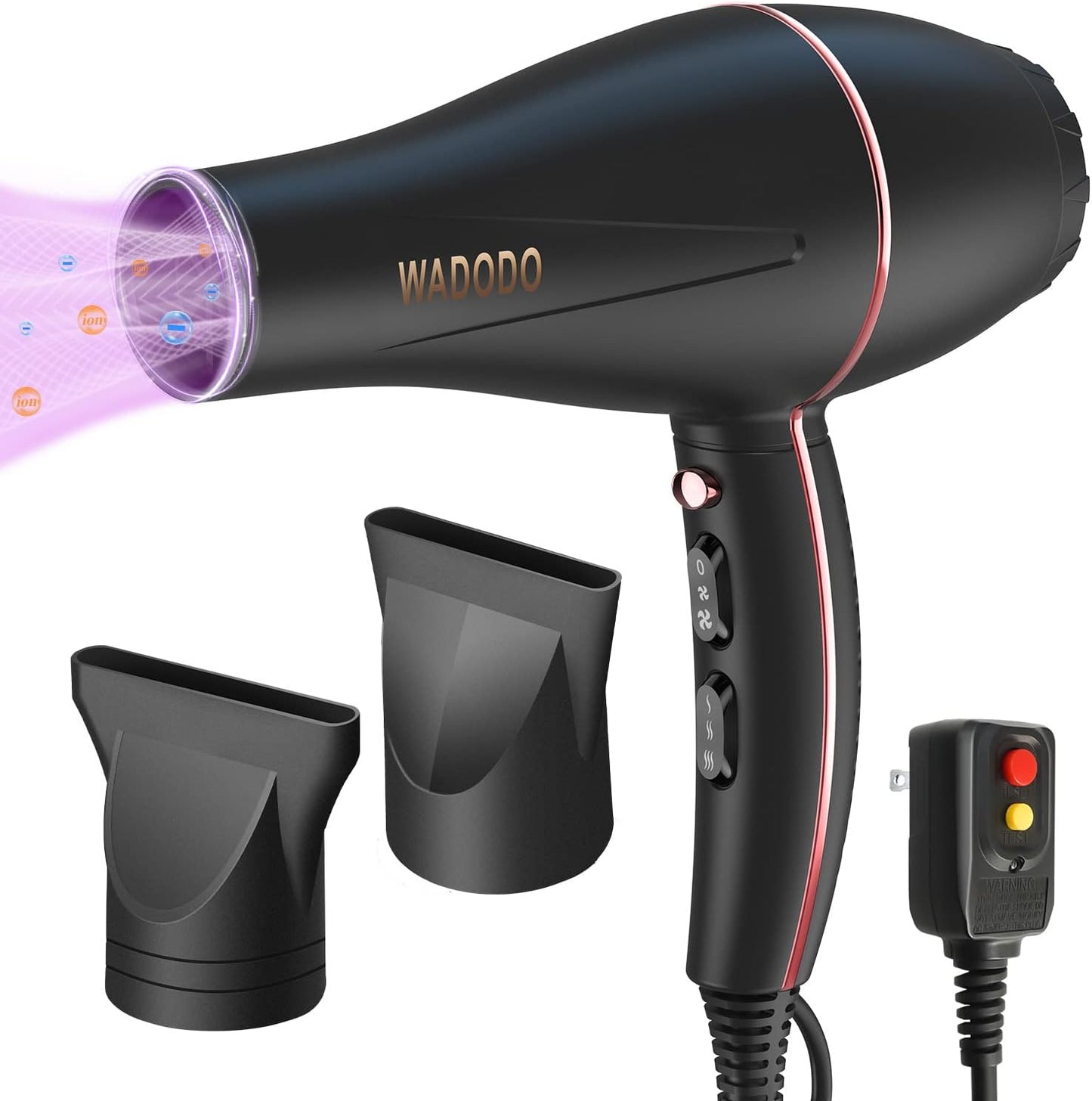 WADODO Ionic Hair Dryer: Fast Drying Power