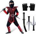 Spooktacular Creations Halloween Child Boy Red Ninja Deluxe Costume 3T