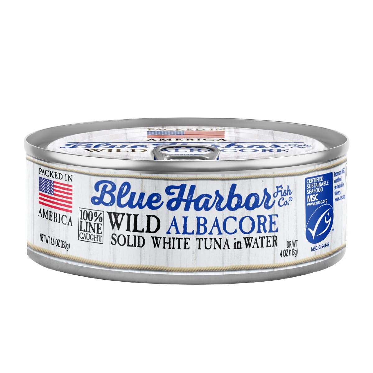 Wild Albacore Solid White Tuna in Water with Sea Salt - 12 Pack