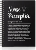 Nurse Preceptor Definition Hardcover A5 Spiral Notebook - Thoughtful