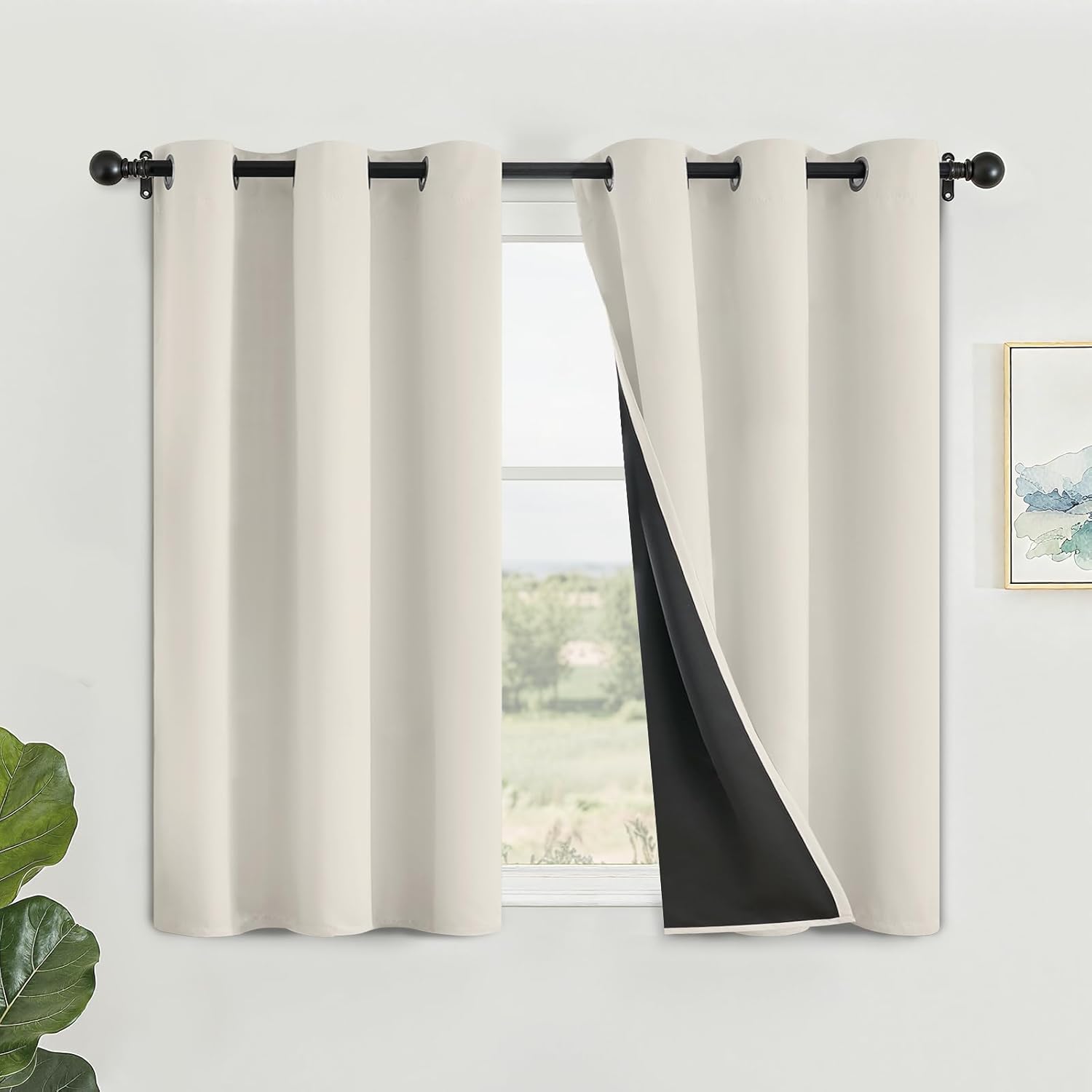 100% Blackout Curtains for Bedroom by SimpleHome - Thermal Insulated