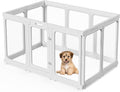 Clear Acrylic Dog Playpen 10PCS 29.5in High Panels - Transparent Pet