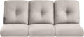Pop Outdoor Cushions for Patio Couch Chairs Set of 3 - Beige