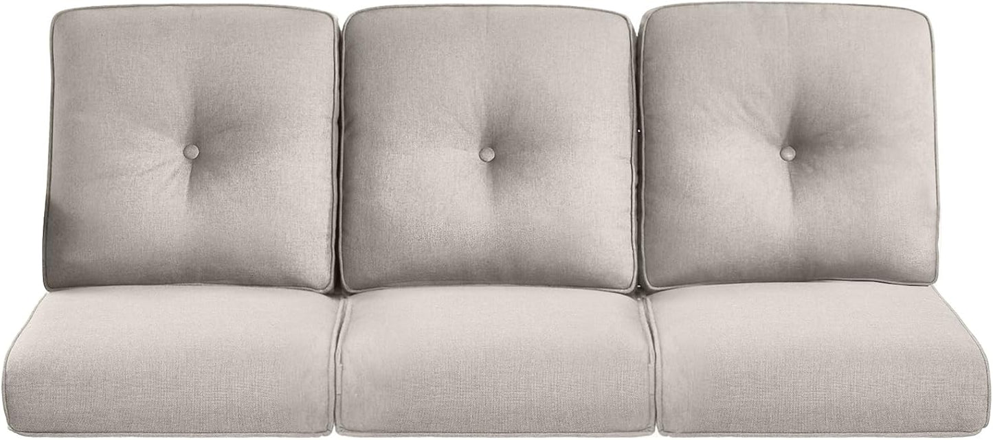 Pop Outdoor Cushions for Patio Couch Chairs Set of 3 - Beige