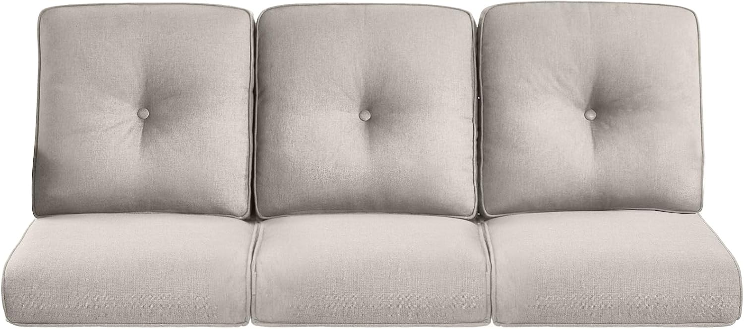 Pop Outdoor Cushions for Patio Couch Chairs Set of 3 - Beige