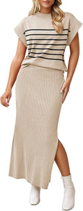 Pink Queen Women's 2 Piece Sweater Set - Flattering Summer
