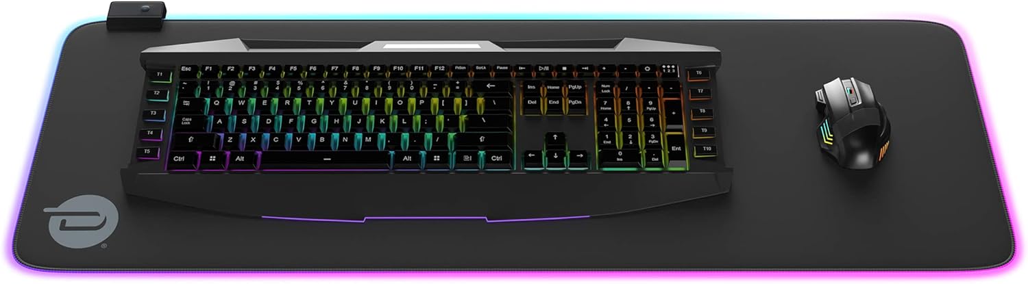 Dardashti RGB Gaming Mouse Pad - 14 Lighting Modes, Anti-Slip Nylon Micro-Texture - XL Desk Mat