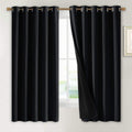 NICETOWN Complete 100% Blackout Curtains 70in x 63in - Thermal Noise