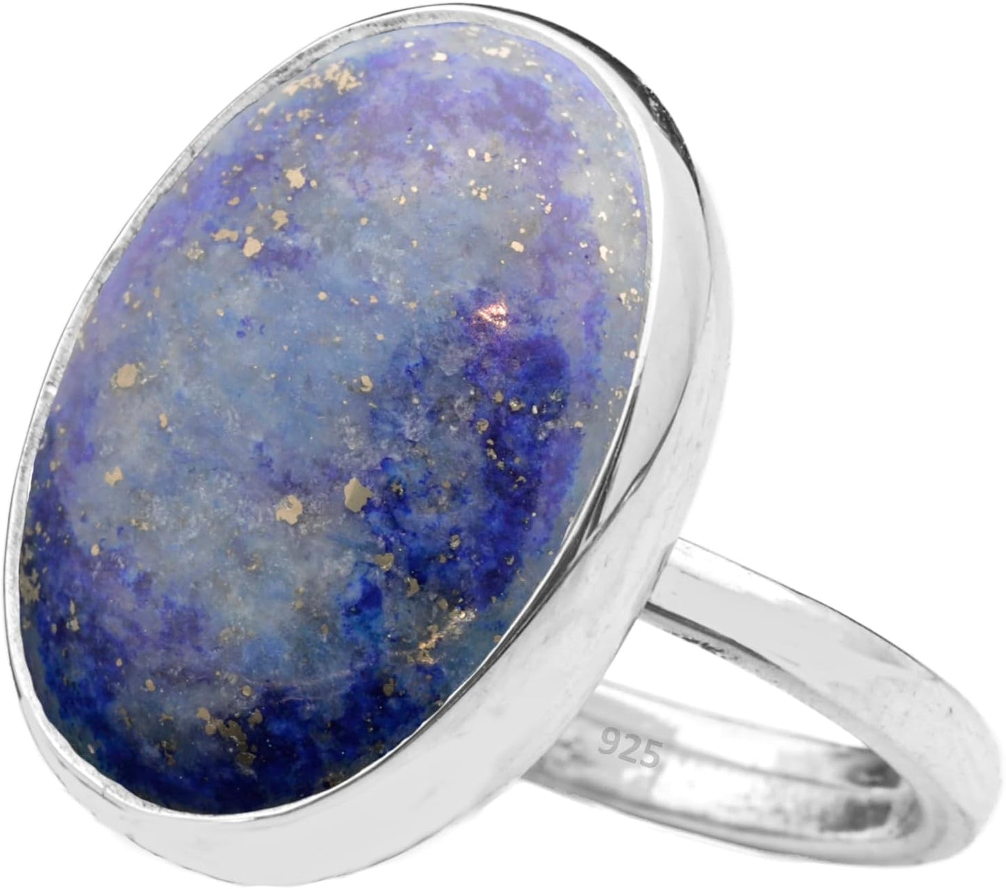 Natural Amazonite Crystal Ring in 925 Sterling Silver Dainty Design