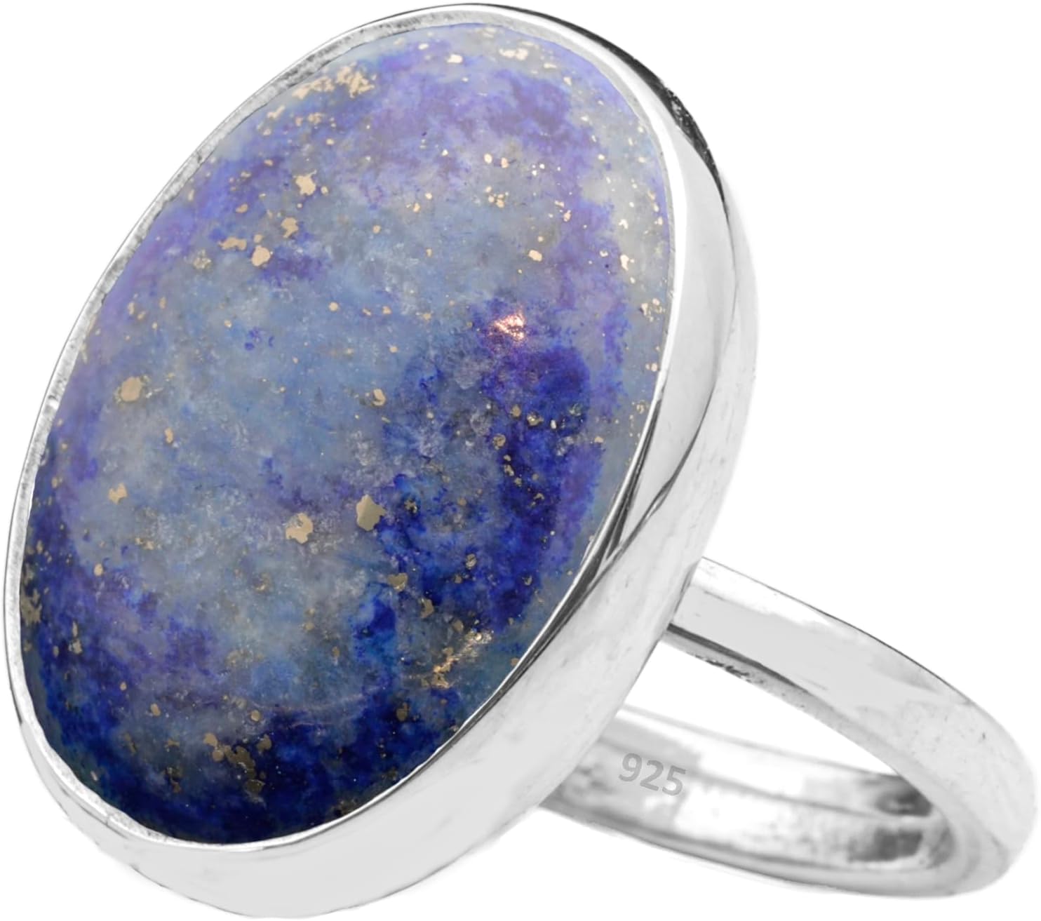 Natural Amazonite Crystal Ring in 925 Sterling Silver Design