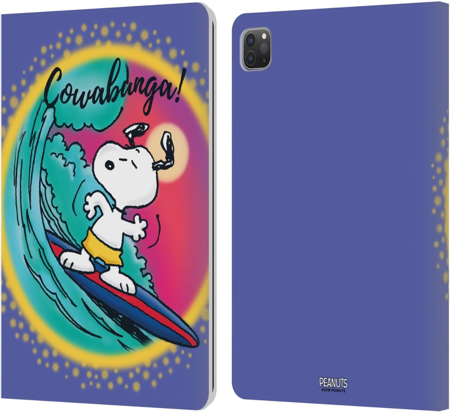 Peanuts Cowabunga Surf Snoopy Wallet Case for iPad Pro 11