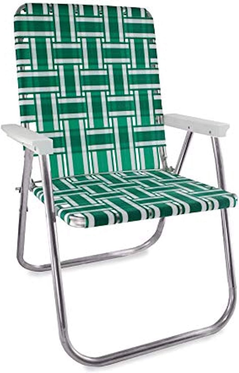 Folding Aluminum Webbed Lawn Chair for Camping and Sports