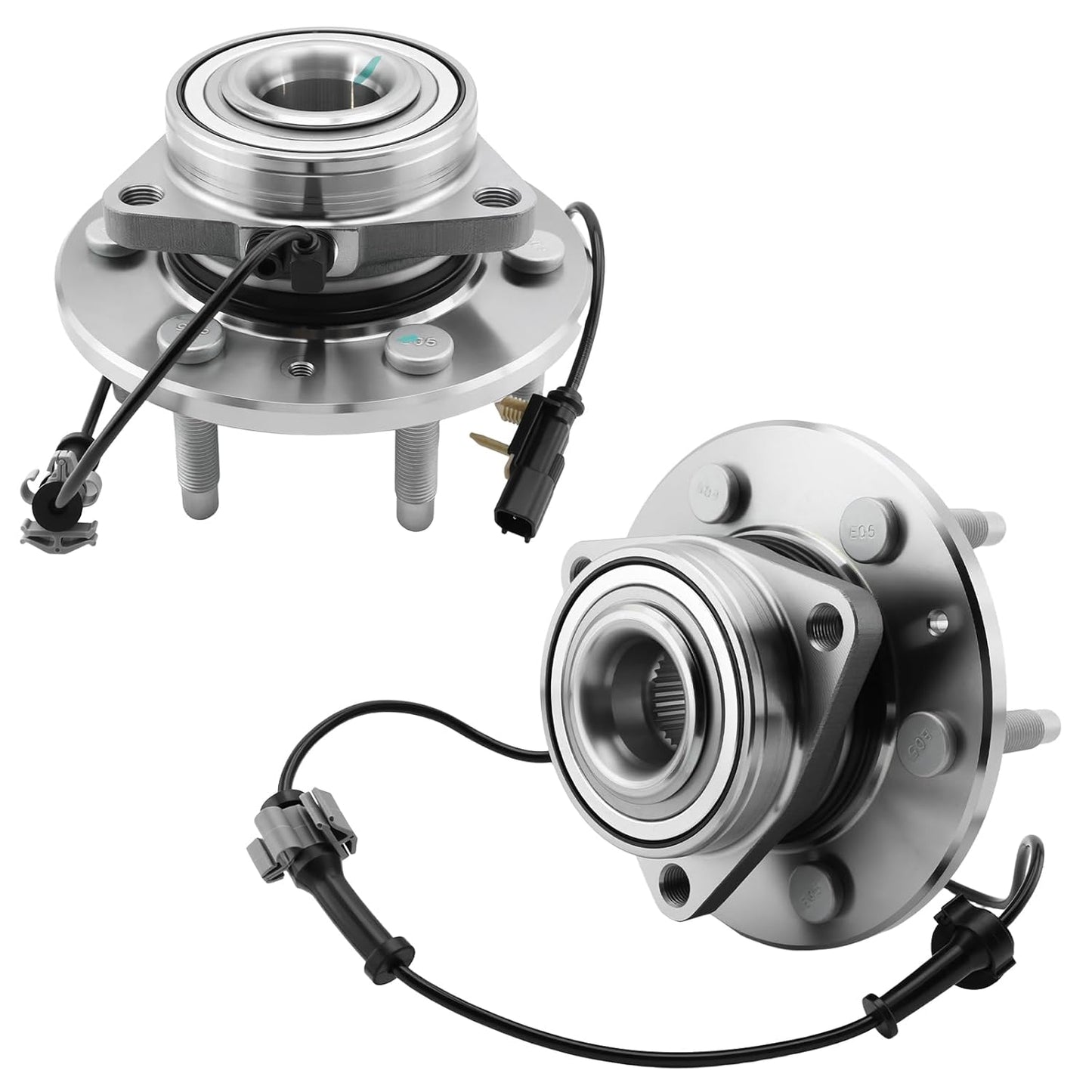 2Pcs Front Wheel Bearing and Hub Assembly for Chevy Silverado 1500