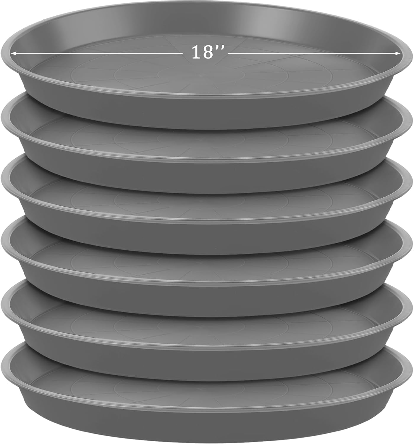 Eccliy 6 Pack Heavy Duty Plant Saucer for Indoor and Outdoor Use