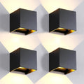 4 Pack LED 20W Outdoor Wall Lights Square Wall Sconces - Adjustable 3
