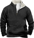 Men's Quarter Zip Sweatshirts Long Sleeve Pullover - Warm Fleece