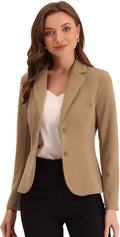 Allegra K Womens Work Office Blazer Stretch Lapel Collar Jacket