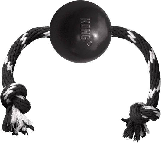 Ultimate Fetch & Tug Toy for Large Dogs - KONG Extreme Ball with Rope