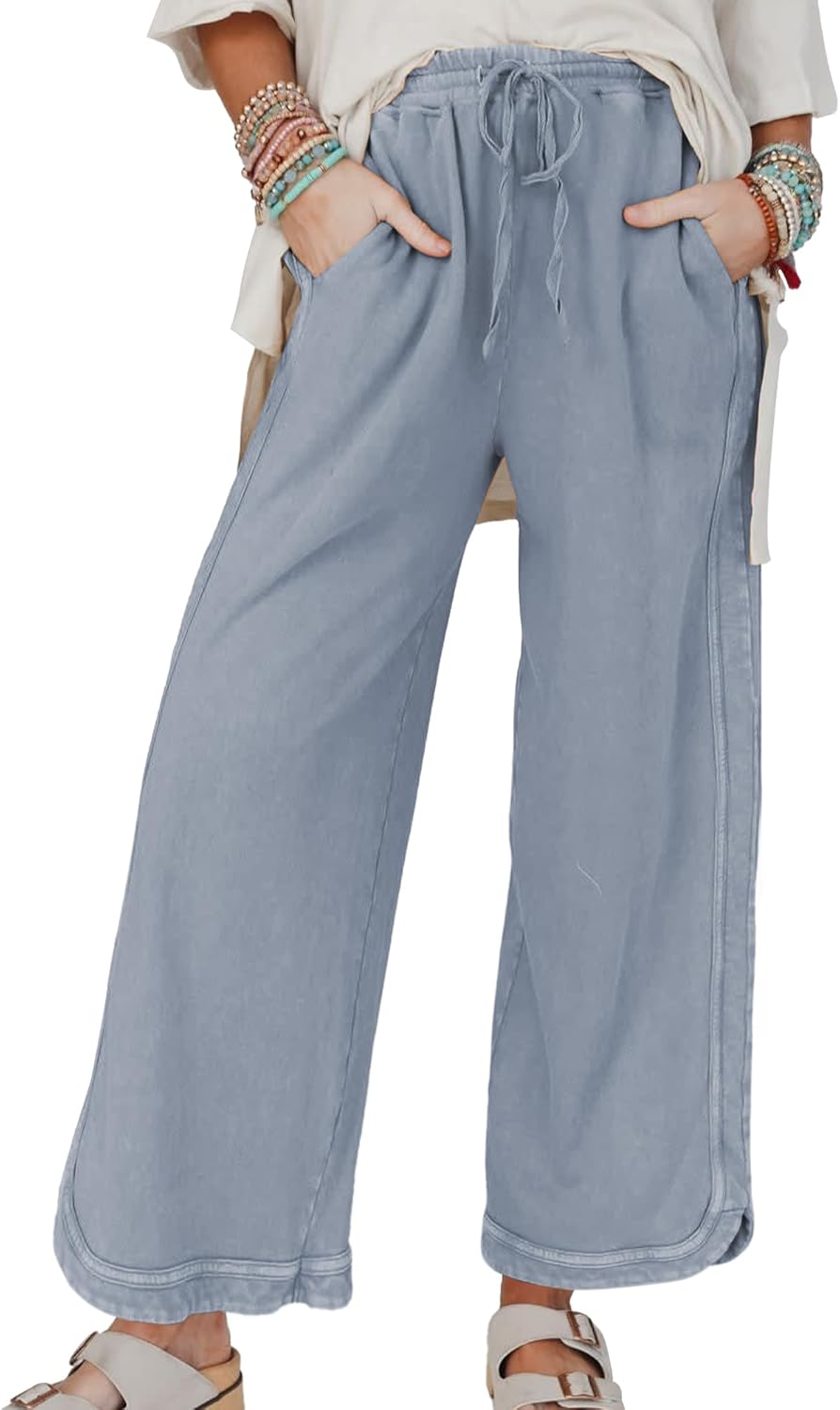 Hixiaohe Women's Casual Wide Leg Sweatpants for Every Occasion