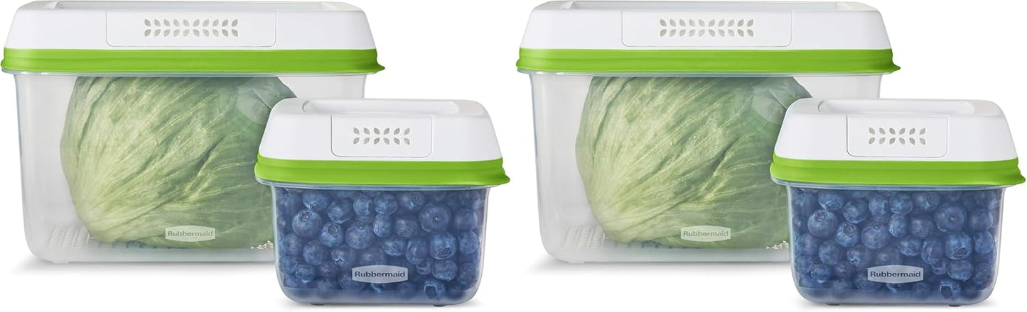 Rubbermaid 4-Piece Produce Saver Containers for Fresh Food