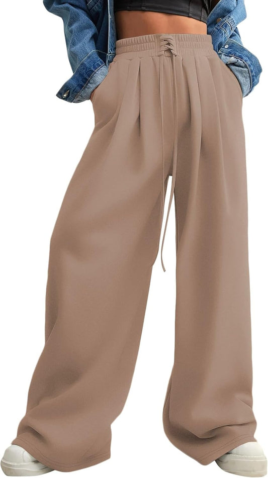Trendy High Waisted Wide Leg Sweatpants for Women in 2025