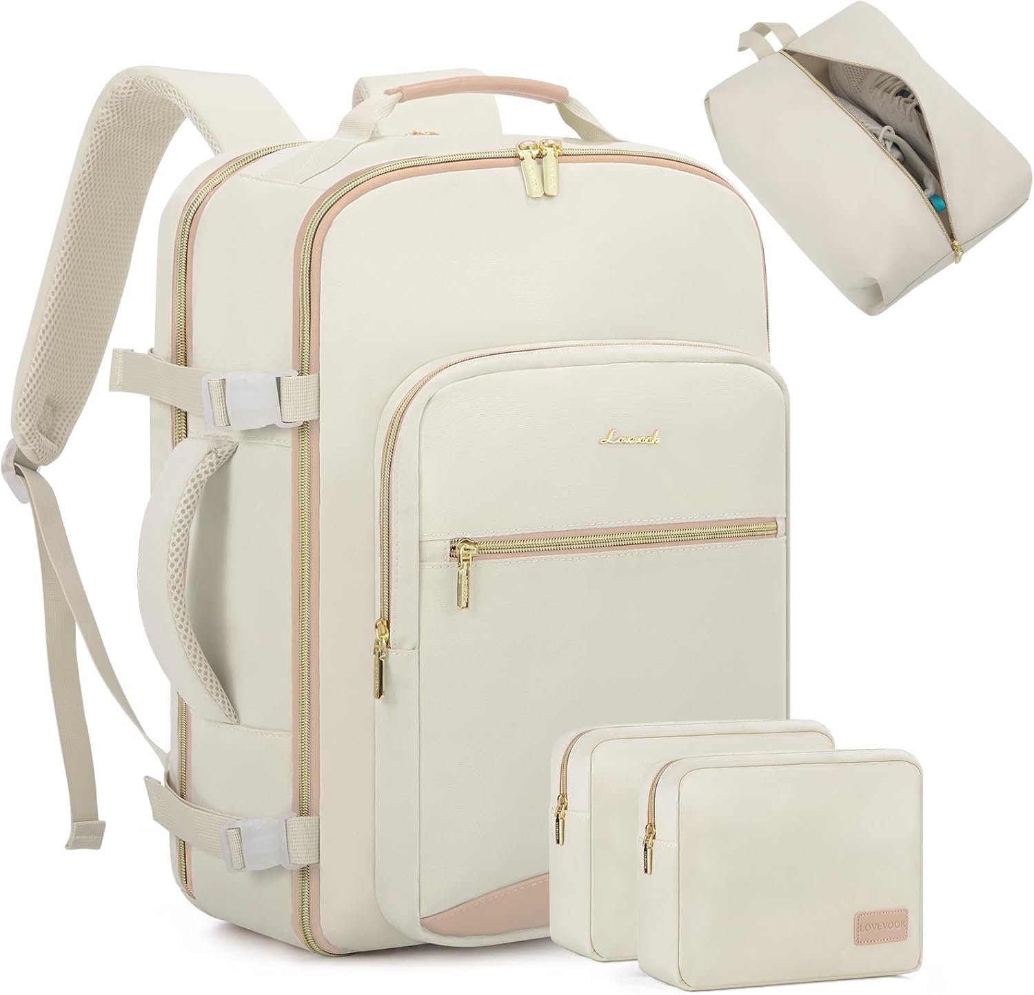 LOVEVOOK Travel Backpack for Women Men - 50L Carry On Size
