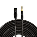 Balanced XLR Cable Male to 1/4 TRS - 150 Feet for Musicians