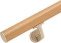 10 ft Handrails for Indoor Stairs - Modern Cherry Wood Grain