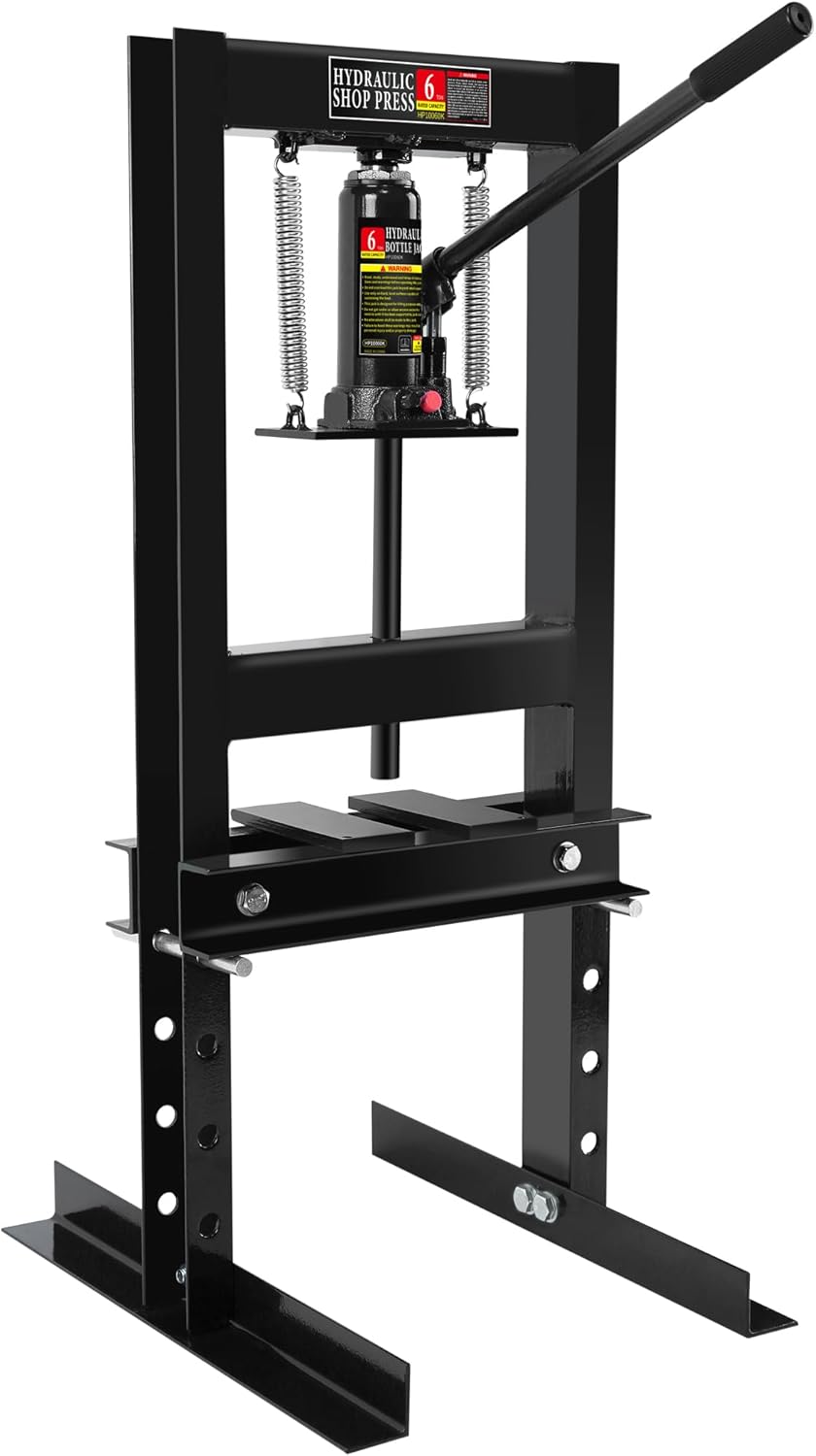 6 Ton Hydraulic Shop Press for Garage & Metalworking Tasks
