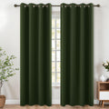 KOUFALL Olive Green Blackout Curtains 96 in 2 Panel Set - Room