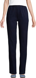 Lands' End Women's Sport Knit High Rise Pull On Pants - Comfortable