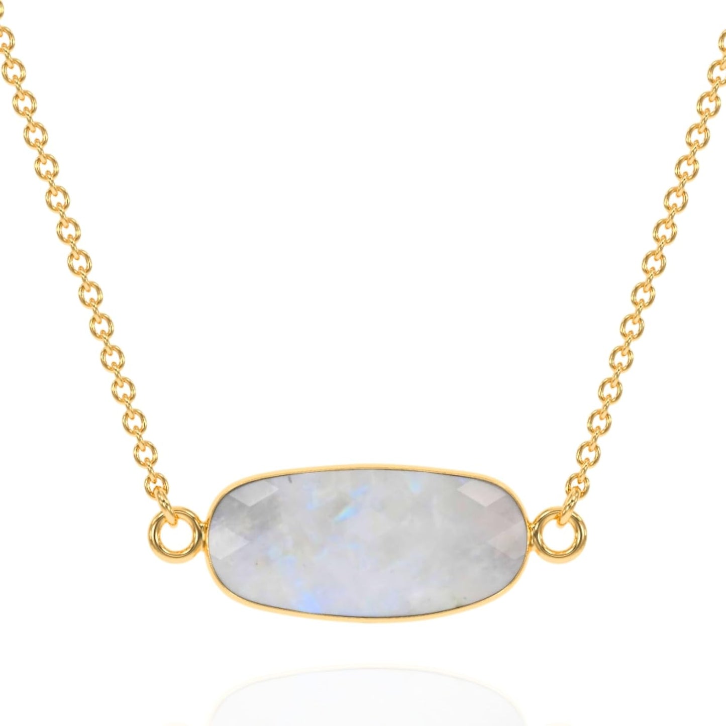 Natural Genuine Gemstone Necklace for Women - Dainty Gold Jewelry