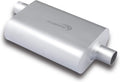 Universal Muffler Dual Chamber 2in Inlet 2in Center Outlet