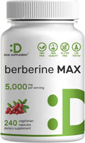 Berberine Max Supplement with Turmeric - 5,000mg Strength