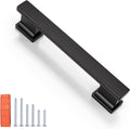 KNOBWELL Matte Black Cabinet Pulls 20 Pack 3-3/4 in Hole Centers