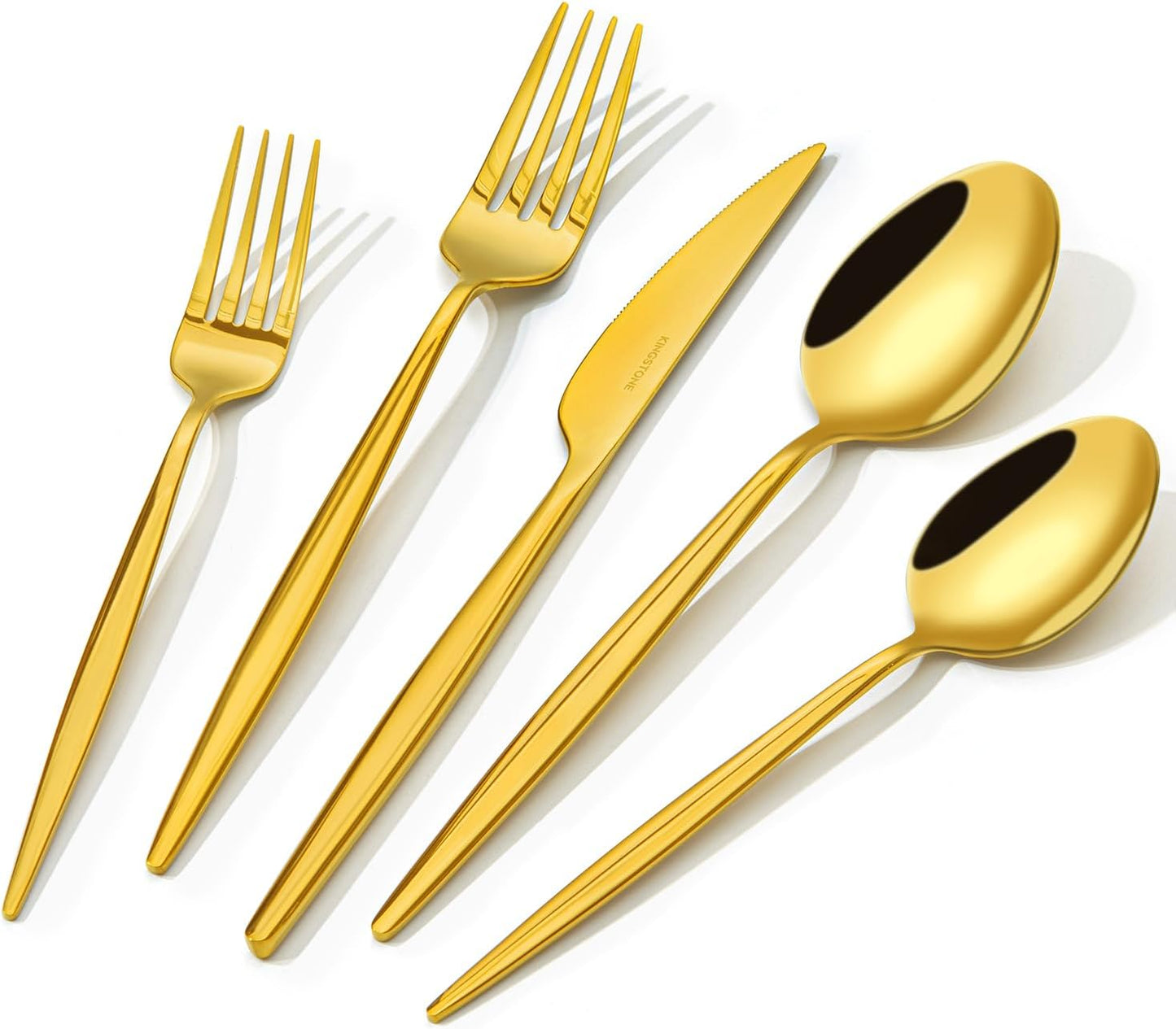 KINGSTONE Silverware Set - Premium 40-Piece Cutlery for Dining