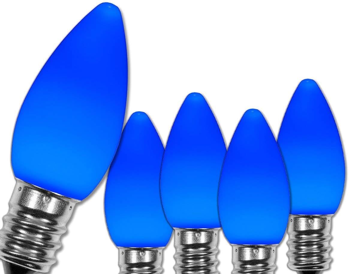Wintergreen Lighting OptiCore C7 LED Christmas Light Bulbs 25 Pack