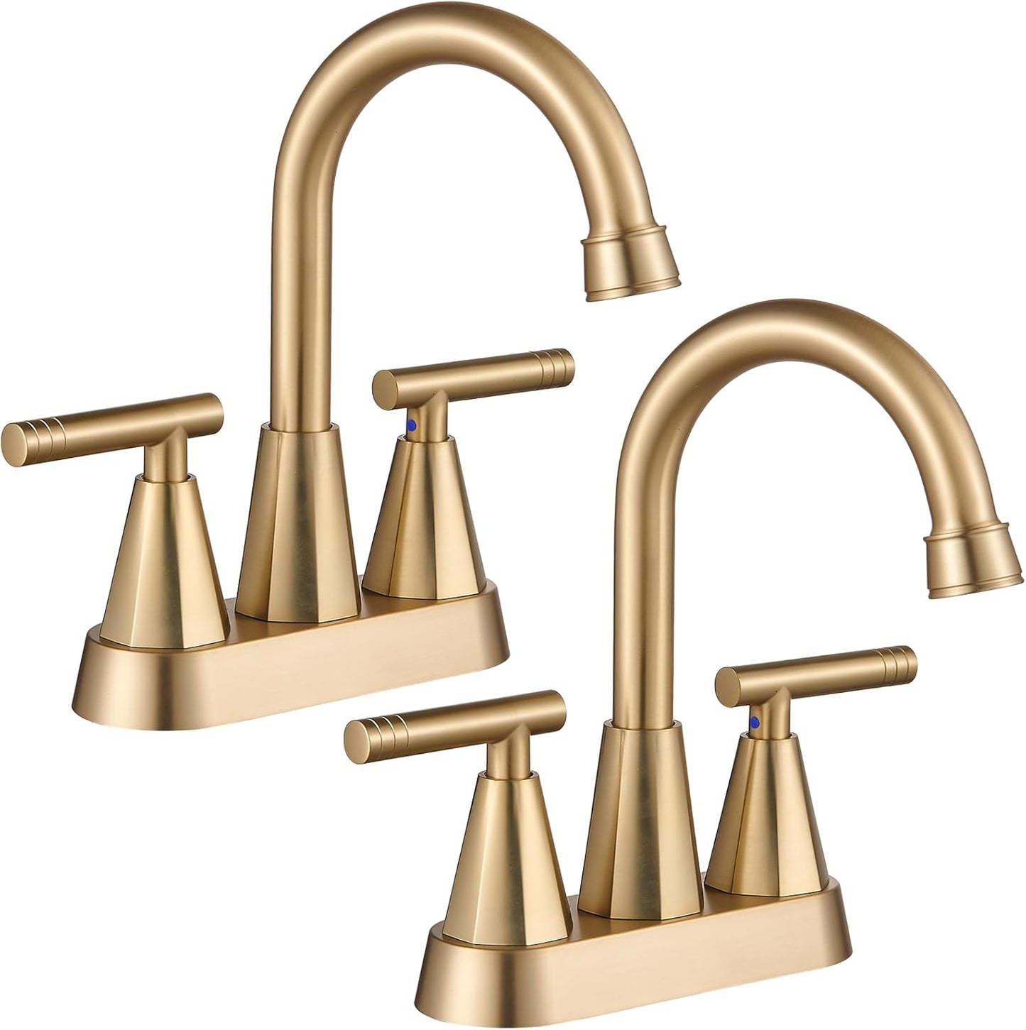 Cobbe 3 Hole Bathroom Faucets with Pop Up Drain and Hoses