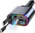 Starlight Retractable Car Charger 4-in-1 - Fast Multi-Device Charge